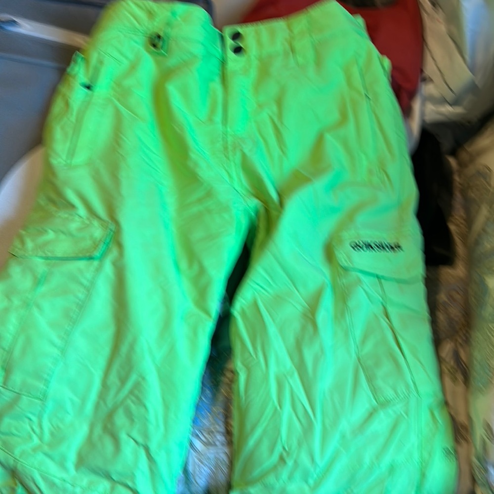 Quiksilver green ski pants